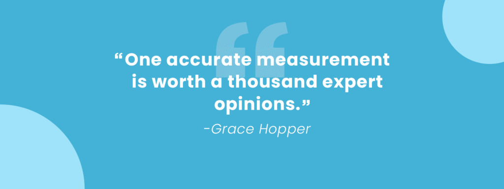 One accurate measurement
